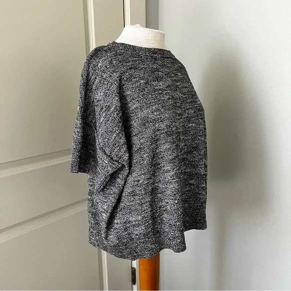 Eileen Fisher Organic Cotton Sweater Short Sleeve Slub Top - Picture 4 of 8